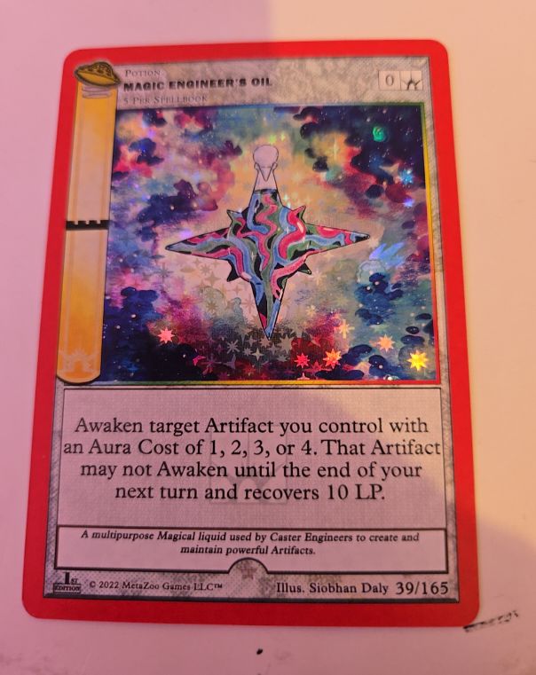 2022 MetaZoo UFO 1st Edition #39 Magic Engineer's Oil — front