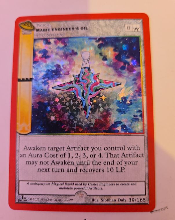 2022 MetaZoo UFO 1st Edition #39 Magic Engineer's Oil — front