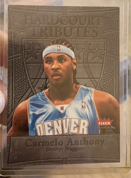 2004-05 Fleer Tradition Hardcourt Tributes #6 Carmelo Anthony — front