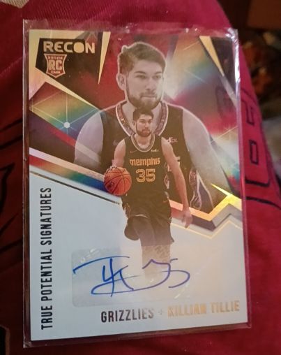 2020-21 Panini Recon True Potential Signatures #TPS-KTL Killian Tillie — front