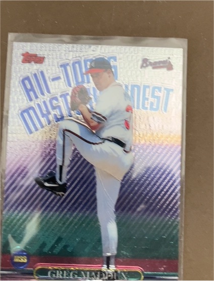 1999 Topps All-Topps Mystery Finest #M33 Greg Maddux — front