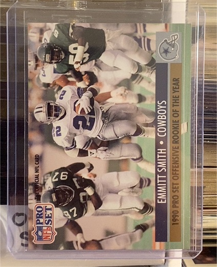 1991 Pro Set #1 Emmitt Smith Offensive Rookie of the Year — front