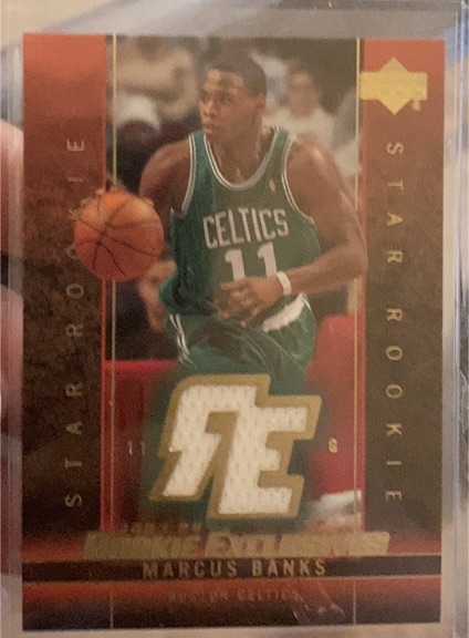 2003-04 Upper Deck Rookie Exclusives #J9 Marcus Banks — front