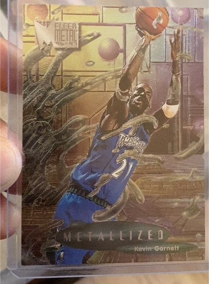 1996-97 Fleer Metal #224 Kevin Garnett — front