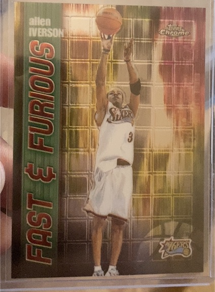 2001-02 Topps Chrome #FF02 Allen Iverson Fast & Furious — front