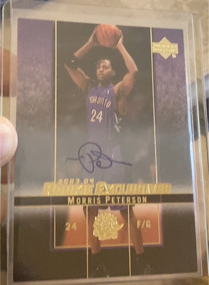 2003-04 Upper Deck Rookie Exclusives #55 Morris Peterson — front