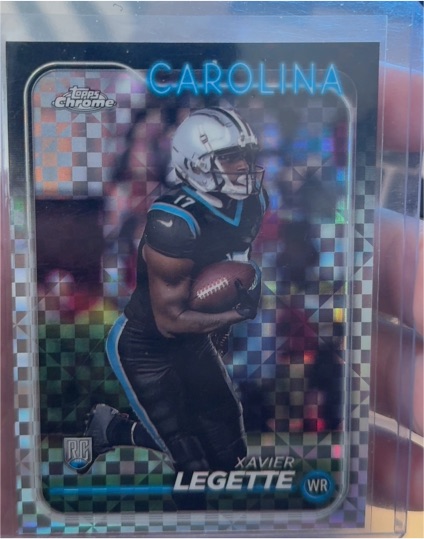 2024 Topps Chrome #211 Xavier Legette X-Fractor Rookie — front