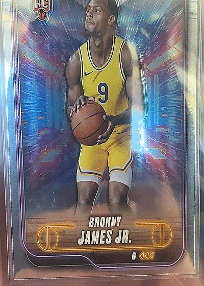 2024-25 Topps Chrome #149 Bronny James Jr. — front