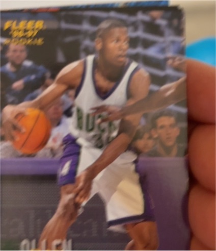 1996-97 Fleer #212 Ray Allen Rookie Card — front