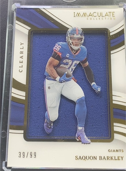 2023 Panini Immaculate Collection Clearly #39 Saquon Barkley — front