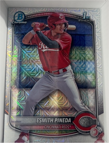 2025 Bowman Chrome Prospects #BCP-37 Esmith Pineda — front