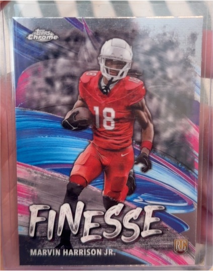 2024 Topps Chrome #F-5 Marvin Harrison Jr. Finesse — front