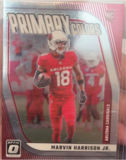2024 Donruss Optic #5 Marvin Harrison Jr. Rookie Primary Colors — front