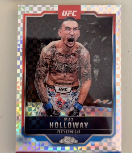 2025 Topps Chrome UFC #100 Max Holloway — front