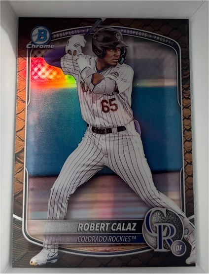2025 Bowman Chrome #BCP-40 Robert Calaz — front