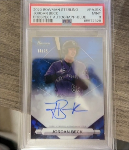 2023 Bowman Sterling #PA-JBK Jordan Beck — front
