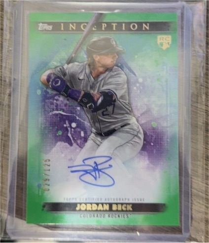 2024 Topps Inception #BRES-JB Jordan Beck — front