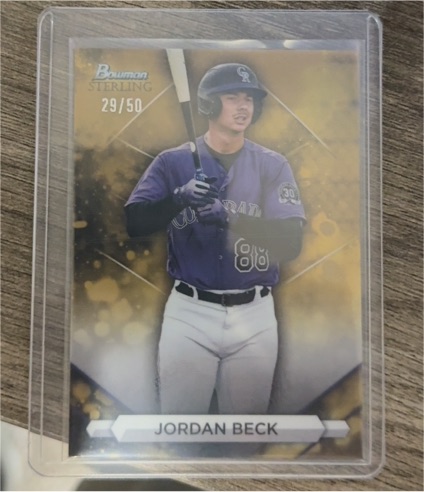 2023 Bowman Sterling #BSP-83 Jordan Beck — front
