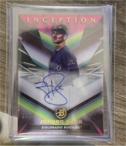 2023 Bowman Inception #BPA-JBK Jordan Beck — front