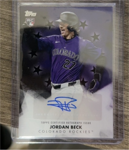 2024 Topps Update Baseball Stars Jordan Beck RC Auto — front