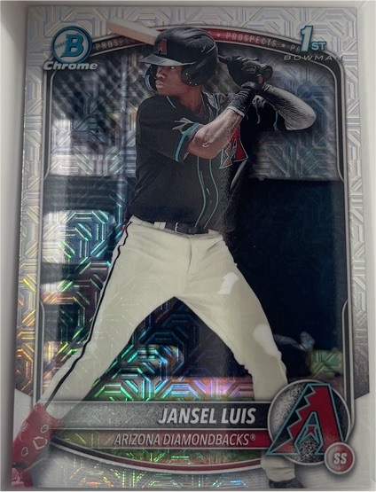 2025 Bowman Chrome Prospects #BCP-84 Jansel Luis — front