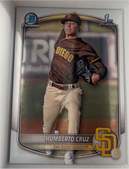 2025 Bowman Chrome Prospects #BCP-96 Humberto Cruz — front
