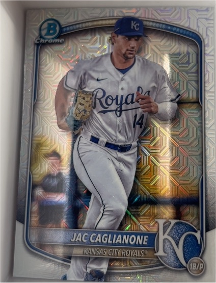 2025 Bowman Chrome #BCP-103 Jac Caglianone — front