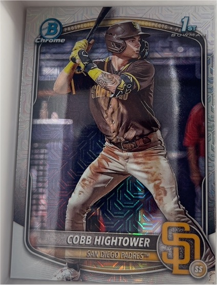 2025 Bowman Chrome Prospects #BCP-104 Cobb Hightower — front