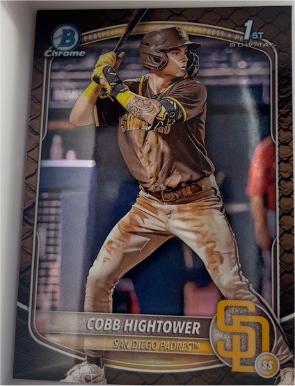 2025 Bowman Chrome Prospects #BCP-104 Cobb Hightower — front