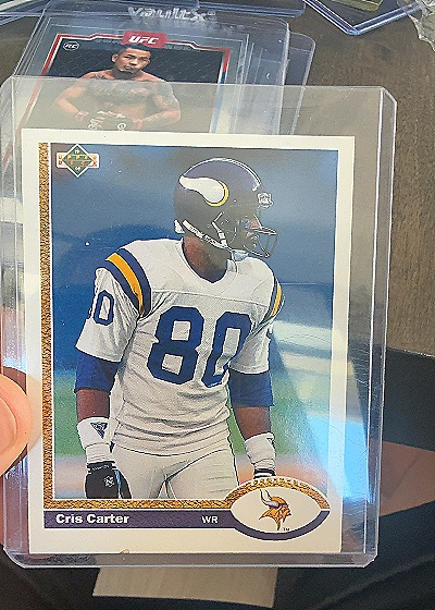 1991 Upper Deck #56 Cris Carter — front