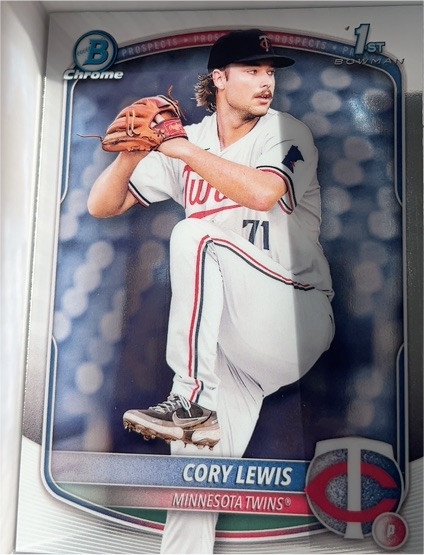 2025 Bowman Chrome #BP-128 Cory Lewis — front