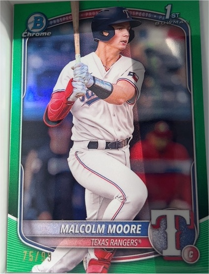 2025 Bowman Chrome #BCP-129 Malcolm Moore — front