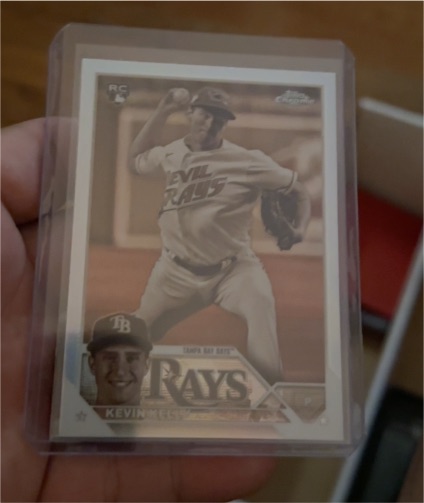 2023 Topps Chrome Update Kevin Kelly #USC21 Sepia Refractor Rookie Card RC Rays — front