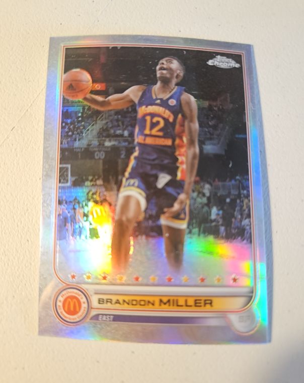 2022 Topps Chrome McDonald's All American #4 Brandon Miller — front