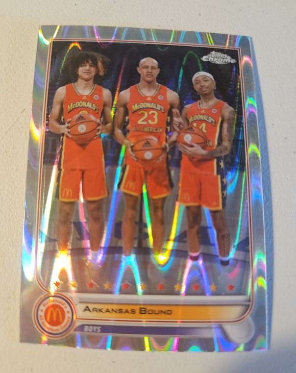 2022 Topps Chrome McDonald's All American #65 Arkansas Bound — front