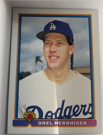 1991 Bowman #595 Orel Hershiser — front