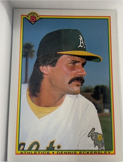 1990 Bowman #451 Dennis Eckersley Oakland Athletics — front