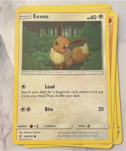 2019 Pokémon Sun & Moon Cosmic Eclipse #166 Eevee — front