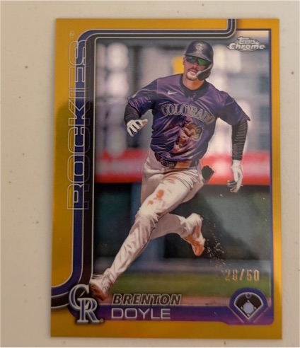 2025 Topps Chrome #118 Brenton Doyle — front