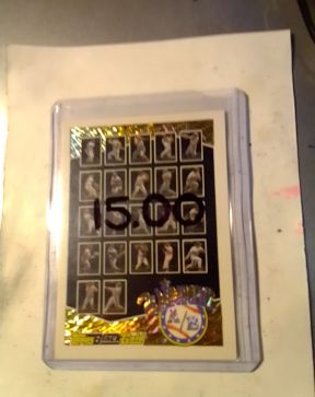 1993 Topps Black Gold Certified Winner Card — front