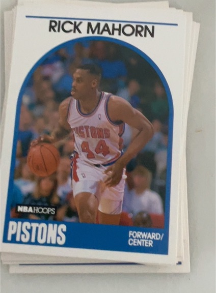 1989 NBA Hoops #46 Rick Mahorn - Detroit Pistons — front