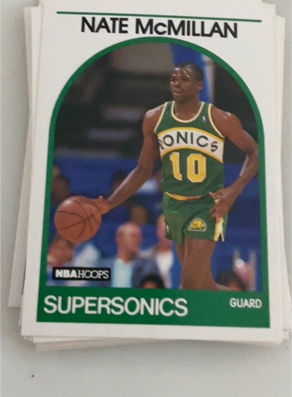 1989-90 NBA Hoops #192 Nate McMillan — front
