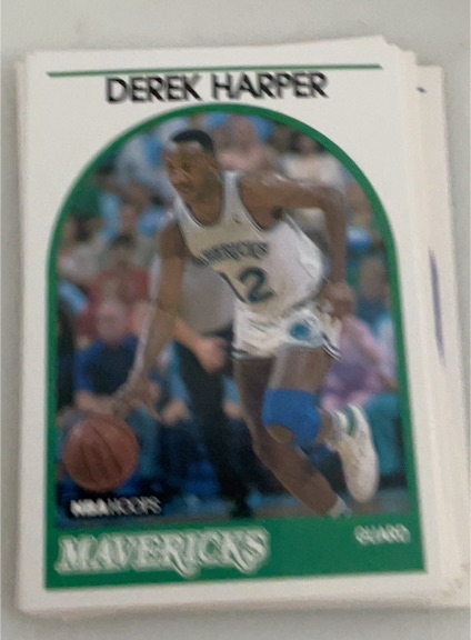 1989-90 Hoops #184 Derek Harper — front