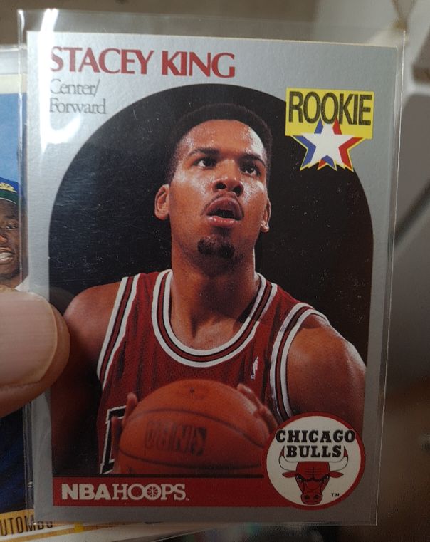 1990-91 NBA Hoops #66 Stacey King — front
