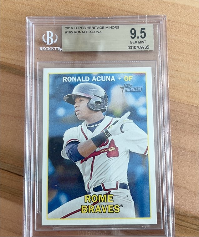 2016 Topps Heritage Minors #165 Ronald Acuna — front