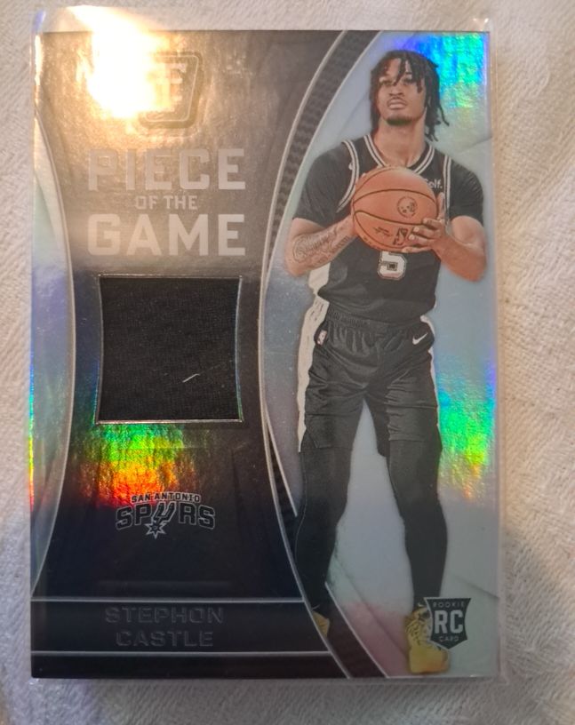 2024-25 Panini Totally Certified Piece of the Game #POG-SPC Stephon Castle — front