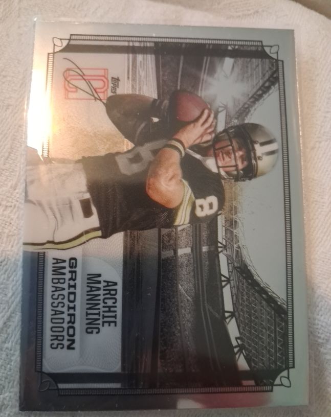 2024 Topps Signature Class #GA-21 Archie Manning Gridiron Ambassadors — front