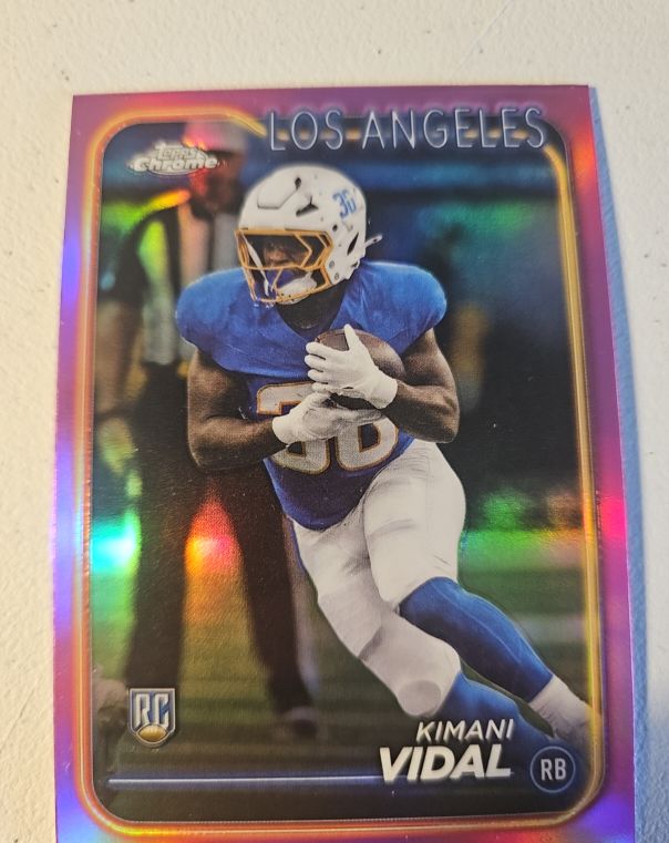 2024 Topps Chrome Kimani Vidal Rookie Card — front