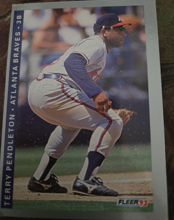 1993 Fleer #12 Terry Pendleton — front