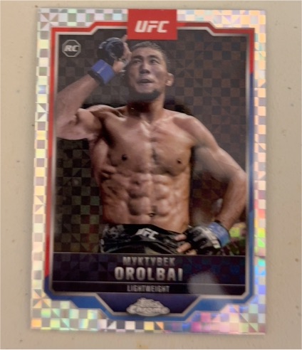 2025 Topps Chrome UFC #77 Myktybek Orolbai — front